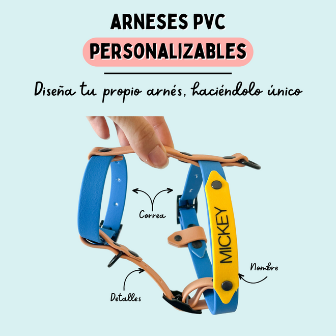 Arnés personalizable PVC
